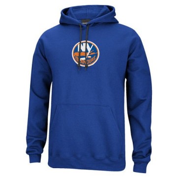 Reebok Men's New York Islanders Primary Logo Pullover Hoodie - - Royal Blue