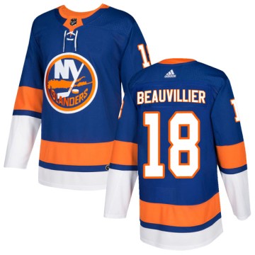 Authentic Adidas Men's Anthony Beauvillier New York Islanders Home Jersey - Royal