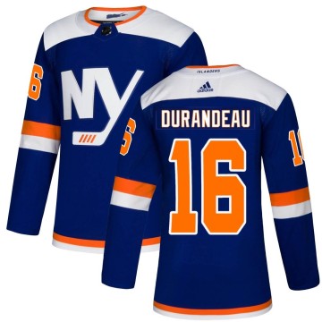 Authentic Adidas Men's Arnaud Durandeau New York Islanders Alternate Jersey - Blue