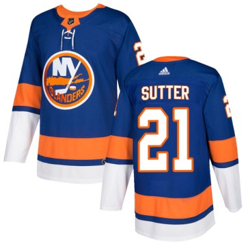 Authentic Adidas Men's Brent Sutter New York Islanders Home Jersey - Royal