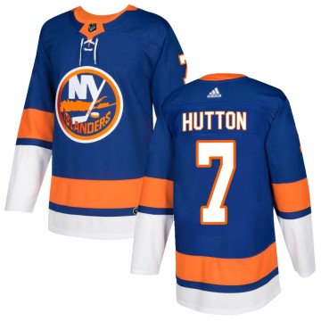 Authentic Adidas Men's Grant Hutton New York Islanders Home Jersey - Royal