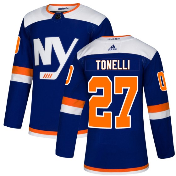 Authentic Adidas Men's John Tonelli New York Islanders Alternate Jersey - Blue