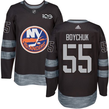 Authentic Adidas Men's Johnny Boychuk New York Islanders 1917-2017 100th Anniversary Jersey - Black