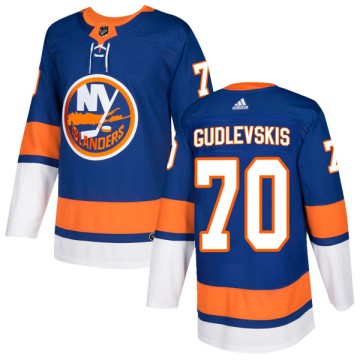 Authentic Adidas Men's Kristers Gudlevskis New York Islanders Home Jersey - Royal
