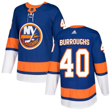 Authentic Adidas Men's Kyle Burroughs New York Islanders Home Jersey - Royal