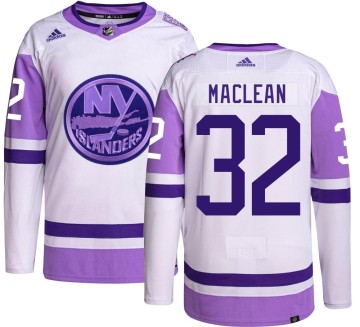 Authentic Adidas Men's Kyle Maclean New York Islanders Kyle MacLean Hockey Fights Cancer Jersey -