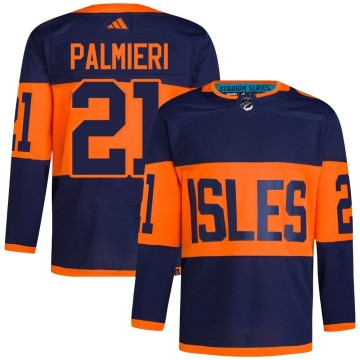 Authentic Adidas Men's Kyle Palmieri New York Islanders 2024 Stadium Series Primegreen Jersey - Navy