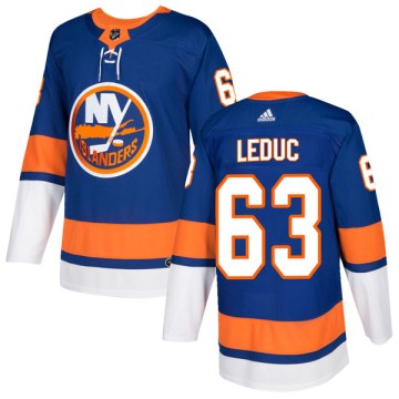 Authentic Adidas Men's Loic Leduc New York Islanders Home Jersey - Royal