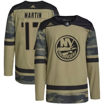 Authentic Adidas Men's Matt Martin New York Islanders Military Appreciation Practice Jersey - Camo