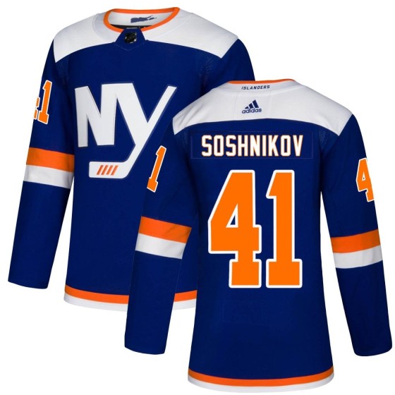 Authentic Adidas Men's Nikita Soshnikov New York Islanders Alternate Jersey - Blue