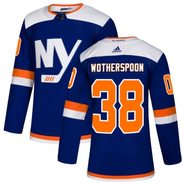 Authentic Adidas Men's Parker Wotherspoon New York Islanders Alternate Jersey - Blue
