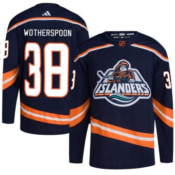 Authentic Adidas Men's Parker Wotherspoon New York Islanders Reverse Retro 2.0 Jersey - Navy