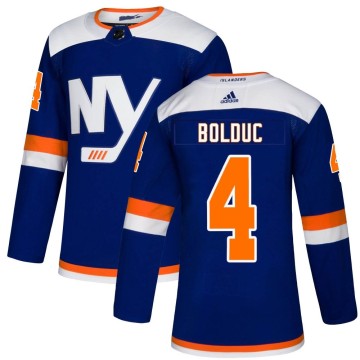 Authentic Adidas Men's Samuel Bolduc New York Islanders Alternate Jersey - Blue