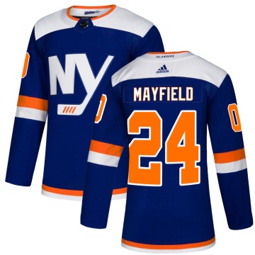 Authentic Adidas Men's Scott Mayfield New York Islanders Alternate Jersey - Blue