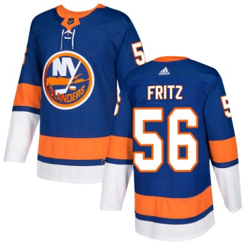 Authentic Adidas Men's Tanner Fritz New York Islanders Home Jersey - Royal