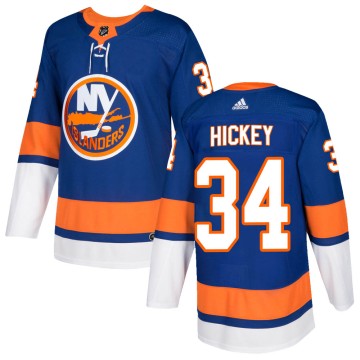 Authentic Adidas Men's Thomas Hickey New York Islanders Home Jersey - Royal