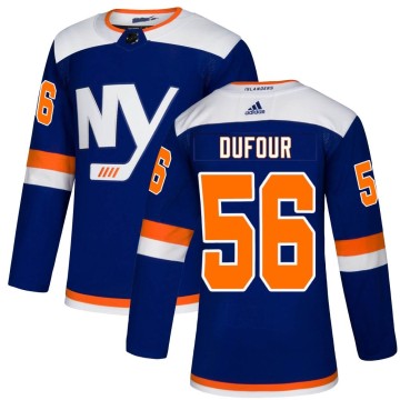 Authentic Adidas Men's William Dufour New York Islanders Alternate Jersey - Blue