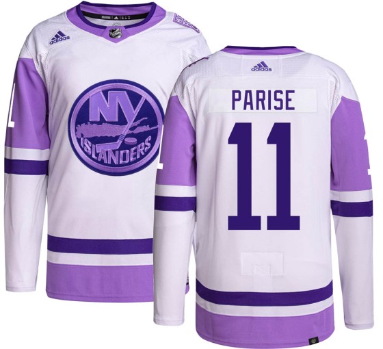 Authentic Adidas Men's Zach Parise New York Islanders Hockey Fights Cancer Jersey -