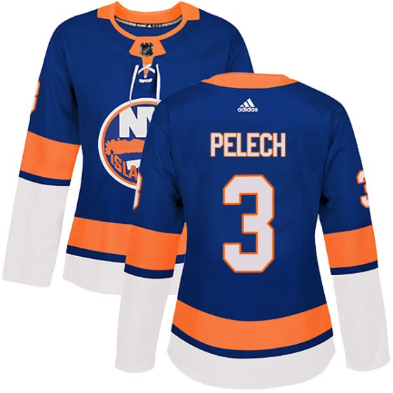 Authentic Adidas Women's Adam Pelech New York Islanders Home Jersey - Royal