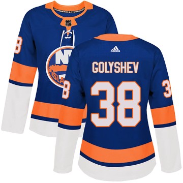 Authentic Adidas Women's Anatoli Golyshev New York Islanders Home Jersey - Royal