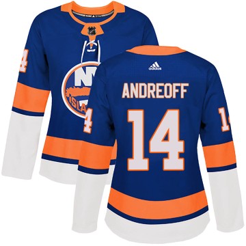 Authentic Adidas Women's Andy Andreoff New York Islanders Home Jersey - Royal