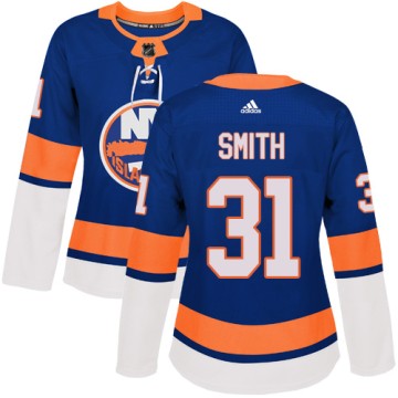 Authentic Adidas Women's Billy Smith New York Islanders Home Jersey - Royal Blue