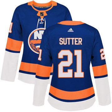 Authentic Adidas Women's Brent Sutter New York Islanders Home Jersey - Royal