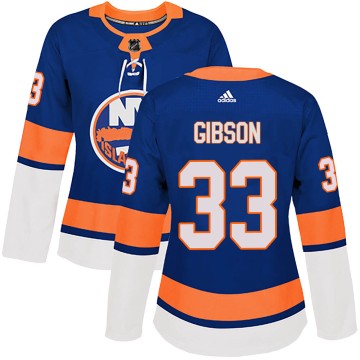 Authentic Adidas Women's Christopher Gibson New York Islanders ized Home Jersey - Royal