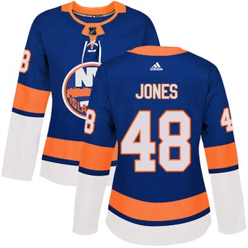 Authentic Adidas Women's Connor Jones New York Islanders Home Jersey - Royal