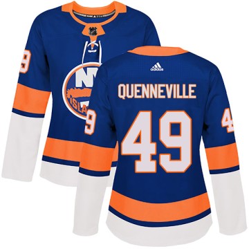 Authentic Adidas Women's David Quenneville New York Islanders Home Jersey - Royal