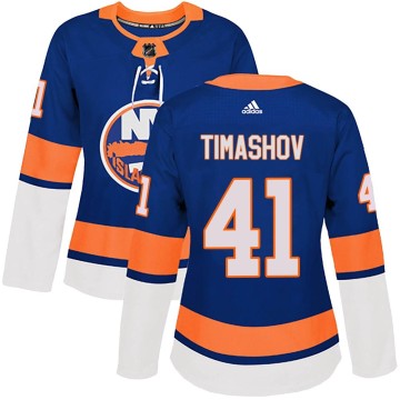 Authentic Adidas Women's Dmytro Timashov New York Islanders Home Jersey - Royal