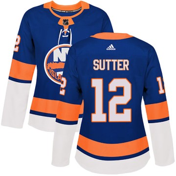 Authentic Adidas Women's Duane Sutter New York Islanders Home Jersey - Royal