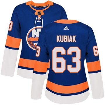 Authentic Adidas Women's Jeff Kubiak New York Islanders Home Jersey - Royal