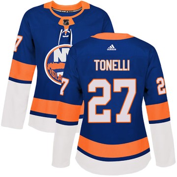 Authentic Adidas Women's John Tonelli New York Islanders Home Jersey - Royal