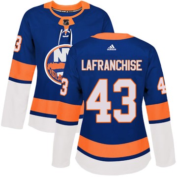Authentic Adidas Women's Kane Lafranchise New York Islanders Home Jersey - Royal