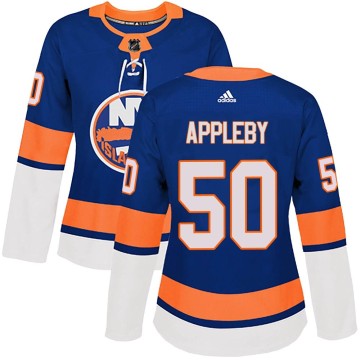 Authentic Adidas Women's Kenneth Appleby New York Islanders Home Jersey - Royal