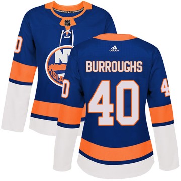 Authentic Adidas Women's Kyle Burroughs New York Islanders Home Jersey - Royal
