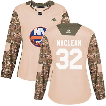 Authentic Adidas Women's Kyle Maclean New York Islanders Kyle MacLean Veterans Day Practice Jersey - Camo