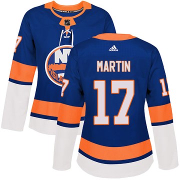 Authentic Adidas Women's Matt Martin New York Islanders Home Jersey - Royal