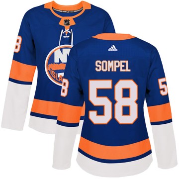 Authentic Adidas Women's Mitchell Vande Sompel New York Islanders Home Jersey - Royal
