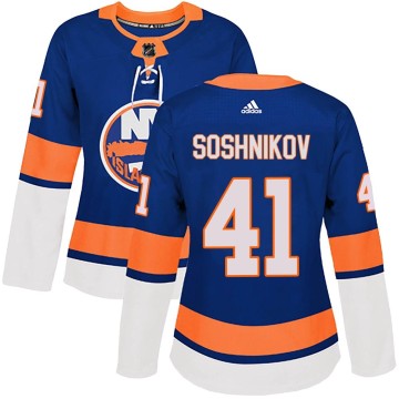 Authentic Adidas Women's Nikita Soshnikov New York Islanders Home Jersey - Royal