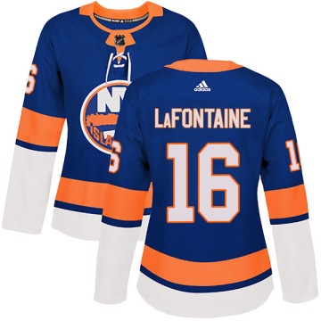 Authentic Adidas Women's Pat LaFontaine New York Islanders Home Jersey - Royal