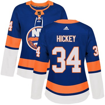 Authentic Adidas Women's Thomas Hickey New York Islanders Home Jersey - Royal
