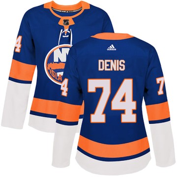 Authentic Adidas Women's Travis St. Denis New York Islanders Home Jersey - Royal