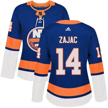 Authentic Adidas Women's Travis Zajac New York Islanders Home Jersey - Royal