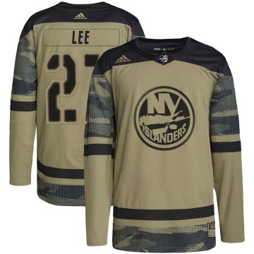 Authentic Adidas Youth Anders Lee New York Islanders Military Appreciation Practice Jersey - Camo