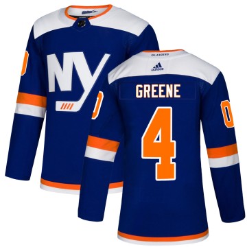 Authentic Adidas Youth Andy Greene New York Islanders Alternate Jersey - Blue