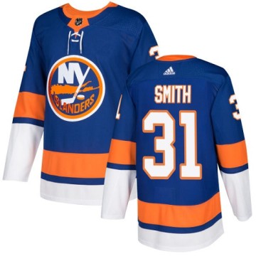 Authentic Adidas Youth Billy Smith New York Islanders Home Jersey - Royal Blue