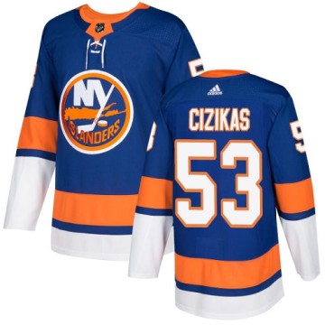 Authentic Adidas Youth Casey Cizikas New York Islanders Home Jersey - Royal Blue