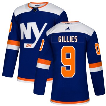 Authentic Adidas Youth Clark Gillies New York Islanders Alternate Jersey - Blue